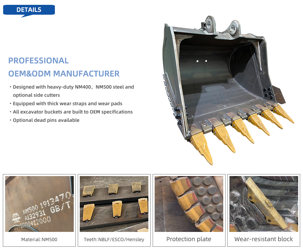 Excavator Bucket Standard Bucket Made by Origin Machinery